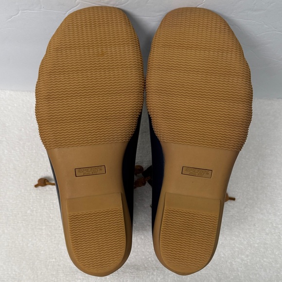 Sperry Women’s Saltwater Brown and Navy Duck Boots Size 9 - Picture 15 of 15